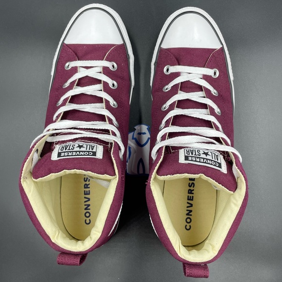Converse Chuck Taylor All-Star Street Mid Dark Sangria Men’s Sz 10.5 - Picture 2 of 10